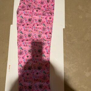 Flannel Cheer Lounge Pants Ladies small with matching bag.